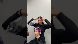 PART 2 perming 101 beautyschool permwrap hair saloneducation cosmetology hair hairtips [upl. by Azerila]