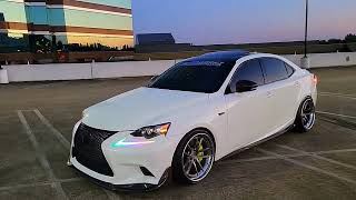 2015 Lexus IS350 sittin on 19quot AG 3 piece wheels [upl. by Yentuoc]