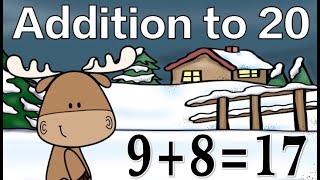 Winter Addition to 20 Fact Fluency Math Brain Break [upl. by Adnawed811]