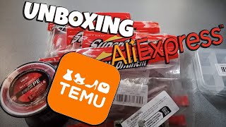 UNBOXING LEURRE ALIEXPRESS  TEMU aliexpress temu [upl. by Arobed]