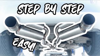 How to Install CAT BACK DUAL EXHAUST 350Z [upl. by Liddy]