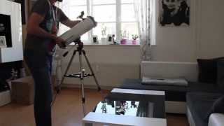 Unboxing und Aufbau Teleskop Celestron Cometron 114AZ [upl. by Alla]