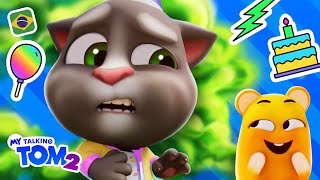 Pegadinha de Aniversário com o Tom 💩💨🎉 Meu Talking Tom 2 NOVA Atualização [upl. by Asusej]