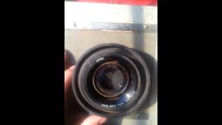 The sound of a working Goerz Dagor Lens f68 Series III No 5 Focus 10 34 [upl. by Ailehc]