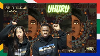 Sun El Musician X Azana  Uhuru  Reaction Video  Learn Swahili  Swahilitotheworld [upl. by Chon]