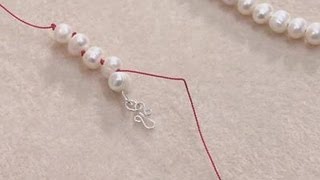 How To Knot Pearls On A String [upl. by Seabrook]