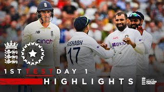 England Bowled Out For 183  England v India  Day 1 Highlights  1st LV Insurance Test 2021 [upl. by Edsel]