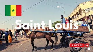 SAINT LOUIS SENEGAL City Tour Travel Bike travel Cycling around the world Africa [upl. by Aklog]