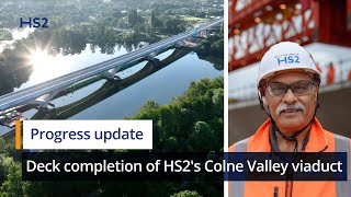 Britain gets its new longest rail bridge in major HS2 milestone [upl. by Ilrebmyk]