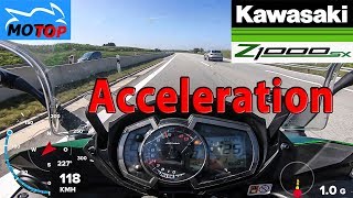 Kawasaki Z1000SX  ACCELERATION  GPS measured [upl. by Maureen]