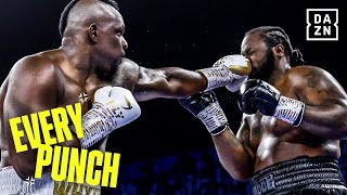 BRUTAL heavyweight bout Every Punch from Dillian Whyte vs Jermaine Franklin [upl. by Anerok]