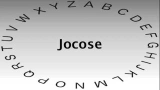 SAT Vocabulary Words and Definitions — Jocose [upl. by Ardnassak148]