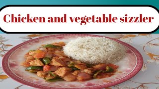 Chicken and Vegetable Sizzler Recipe Sizzling Hot amp Flavorful RestaurantStyle Dish [upl. by Kassaraba]