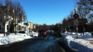 Drive Through Snowy Perkasie PA [upl. by Naig]