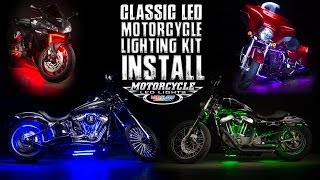 LEDGlow  Classic Motorcycle Lighting Kit Install [upl. by Yorgos]