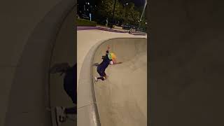 14ft Bowl Kneeslide Training skateboarding skate indianskatergirl girlskate [upl. by Marriott234]