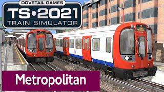 Train Simulator 4K London Underground Chesham to Aldgate Metropolitan Line Full Run i9 9900K [upl. by Norreht]