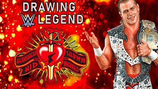 DRAWING WWE LEGEND Shawn Michaels 1996 hbk [upl. by Nylsor]