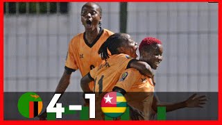 ZAMBIA VS TOGO41WOMENS AFCON GOALS amp HIGHLIGHTS [upl. by Anh]