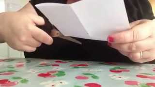 How to make a simple book out of a sheet of a4 paper [upl. by Chafee]