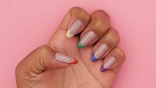 Nail art unhas multicolorida para o Ano Novo [upl. by Kieran667]