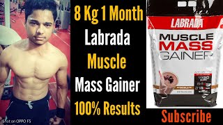 8 Kg 1 Month Labrada Muscle Mass Gainer Full Review By II Sameerkhan [upl. by Amsirac]