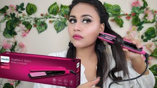 Philips Hair Straightener Review  Best Hair Straightener PHILIPS  BHS 39300  😯 [upl. by Riabuz]