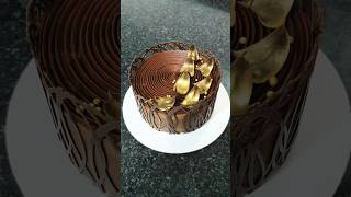 Simple chocolate cake decoration [upl. by Anaile]