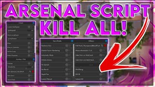 UPDATED ROBLOX  Arsenal Script GUI  Hack  Kill All  Silent Aim  ESP  PASTEBIN 2021 [upl. by Ainival202]