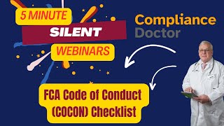 FCA Code of Conduct COCON Checklist 5 Min Webinar [upl. by Alexei542]