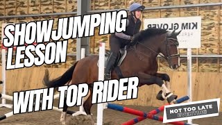 Show Jumping Lesson With Top Rider [upl. by Romy]