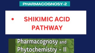 Shikimic acid pathway  significance of shikimic acid pathway  Pharmacognosy2 unit1 [upl. by Nnaed]