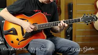 Comins GCS161 Violin Burst Archtop Guitar [upl. by Snell]