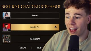 Blau Votes for the Streamer Awards [upl. by Zoilla]