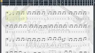 Hammerfall Heeding the Call BASS GUITAR TAB [upl. by Noella294]