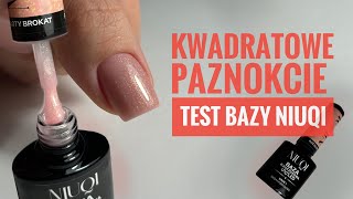 Zmiana kształtu paznokci Budowa paznokci Testowanie bazy z biedronki NIUQI [upl. by Januisz]