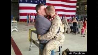 US Marine Kissing His Boyfriend Homecoming Photo [upl. by Eletnahc]