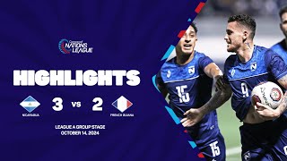 Nicaragua vs French Guiana  202425 Concacaf Nations League [upl. by Rosalynd]