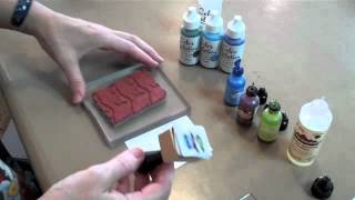 Stamping with alcohol inks [upl. by Nuahsal839]