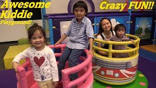 Toddlers and Childrens Indoor Playground Playtime Fun Kiddie Slide Trampoline etc Fun 2015 [upl. by Ymrej]