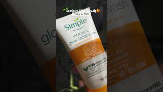 Simple Vitamin C Glow Face Wash🧡 facewash vitaminc glowingskin skincare shorts viralvideo [upl. by Ltihcox]