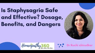 Is Staphysagria Safe and Effective Dosage Benefits and Dangers  Dr Ruchi shirudkar [upl. by Bernelle922]