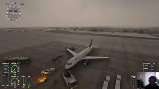 FlyByWire A320 flight into FOGGY Denver [upl. by Eceinaj279]