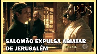 Salomão poupa a vida de Abiatar mas o expulsa de Jerusalém  NOVELA REIS [upl. by Yerak]