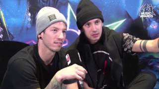 twenty one pilots NRJ Awards Interview 111216 [upl. by Zeus]