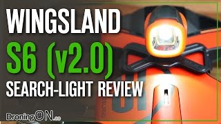 DroningON  Wingsland S6 SearchLight Accessory Review  Night Test [upl. by Lyssa]