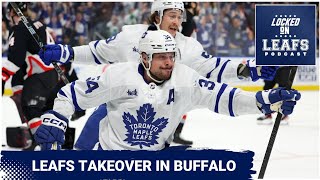 Toronto Maple Leafs Auston Matthews amp Ilya Samsonov shine in Buffalo Panthers come to town [upl. by Colin]