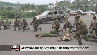 ARMY IN BARRACKS TRAINING GRADUATES 205 TROOPS [upl. by Trefler]