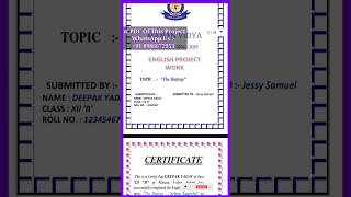 The Rattrap Project File  With PDF  Class XII English  CBSE 20242025  shorts [upl. by Noved]