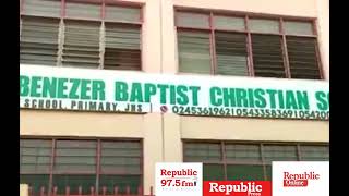 Pupils in Teshie Ebenezer Baptist School chant “fix our roads quot [upl. by Barta]